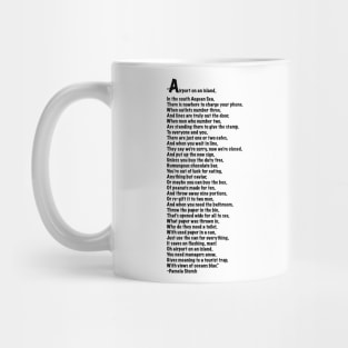 Airport on an Island Poem Quote Edition Mug